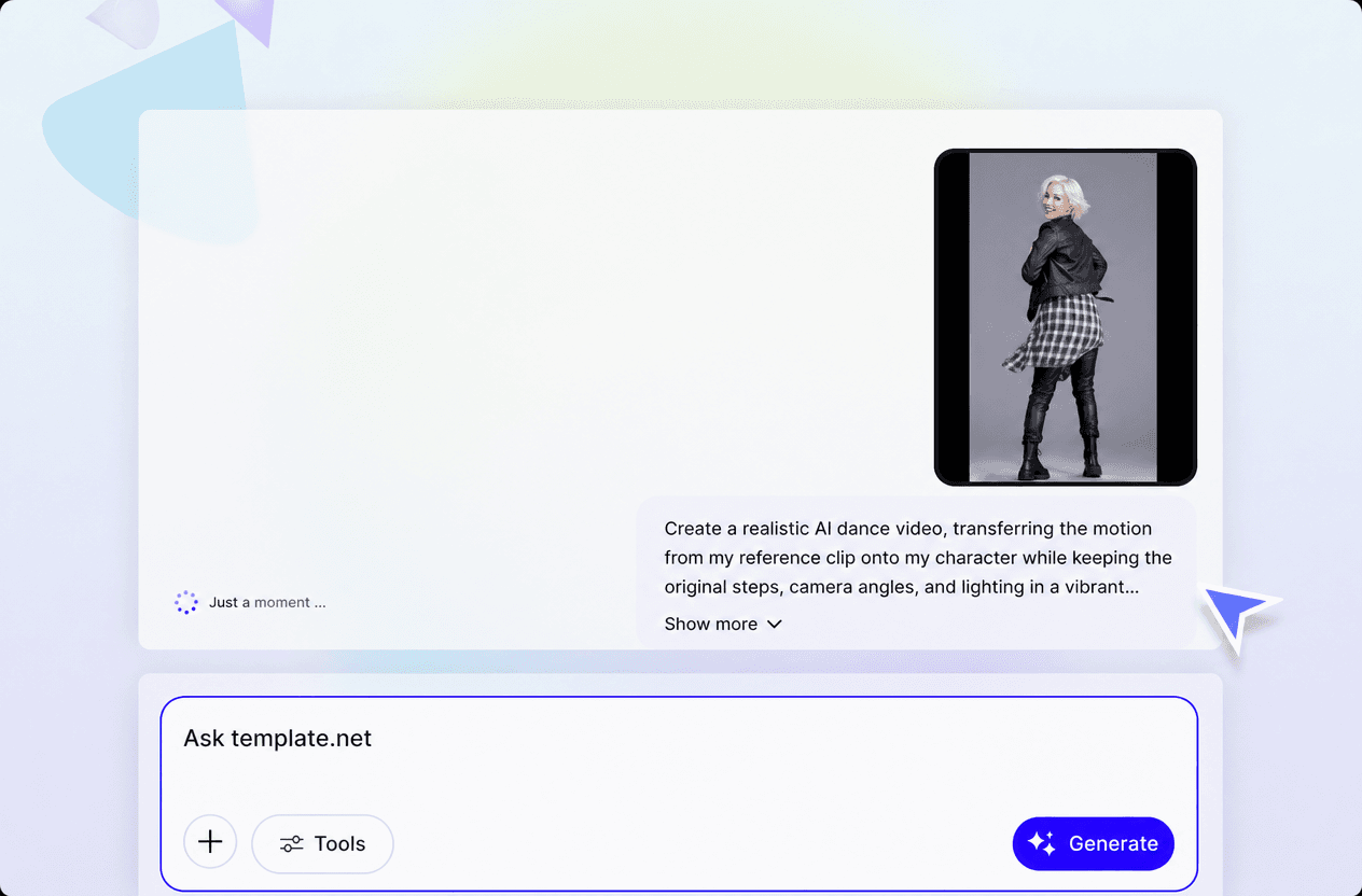 AI Motion Control Video Generator, Animate a Static Image with Motion Transfer